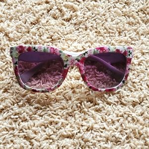 Pink floral sunglasses